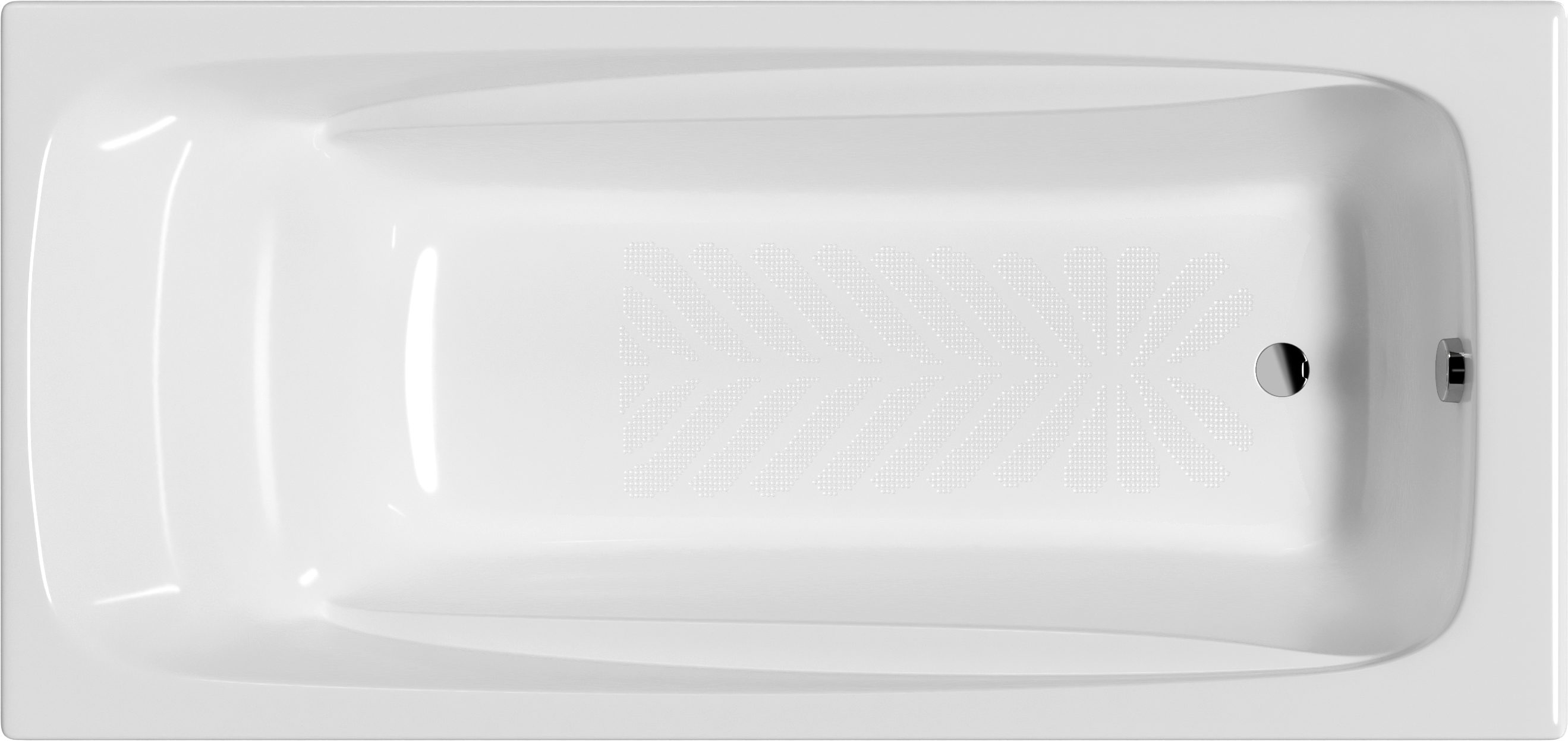 Чугунная ванна Jacob Delafon Repos E2904-00 без опоры 180x85 см, встраиваемая, белая