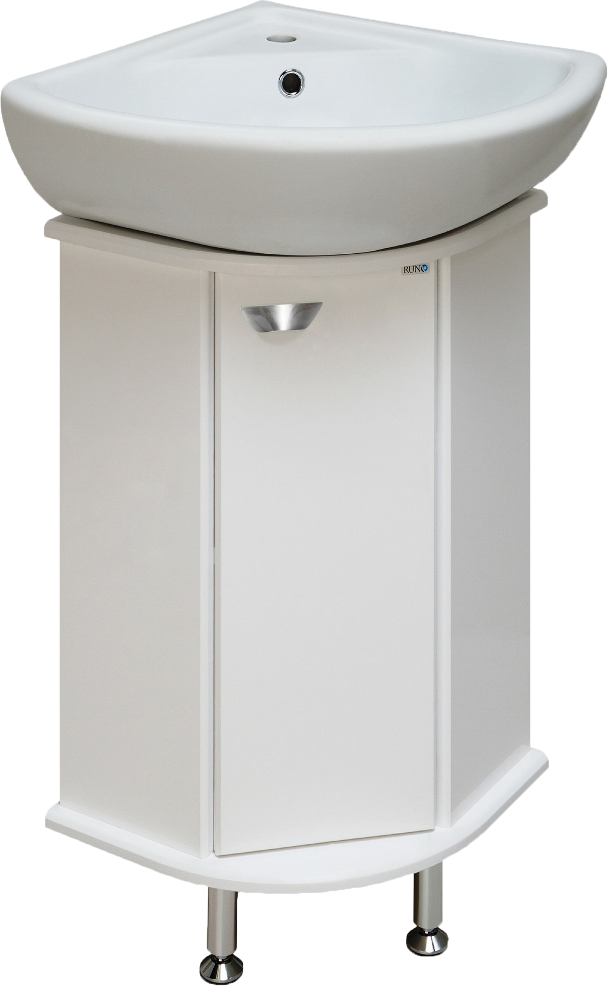 Тумба под раковину без столешницы Runo Браво 40 угловая