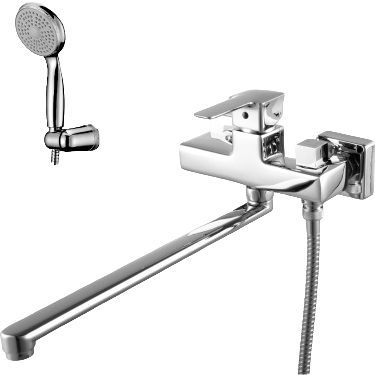 Смеситель с длинным изливом для ванны Lemark Basis LM3617C