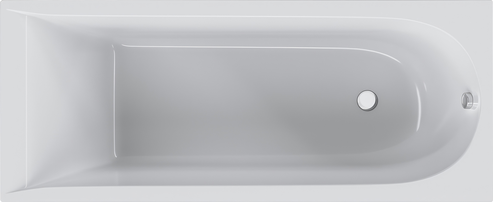 Акриловая ванна AM.PM Spirit V2.0 W72A-170-070W-A2 170x70 см, пристенная, белая, с каркасом