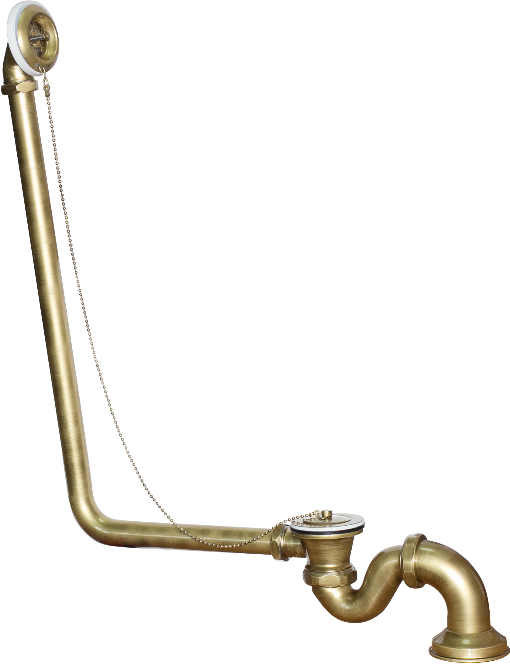 Слив-перелив для ванны Wirquin ФР-00000818 50 мм, бронза, с сифоном