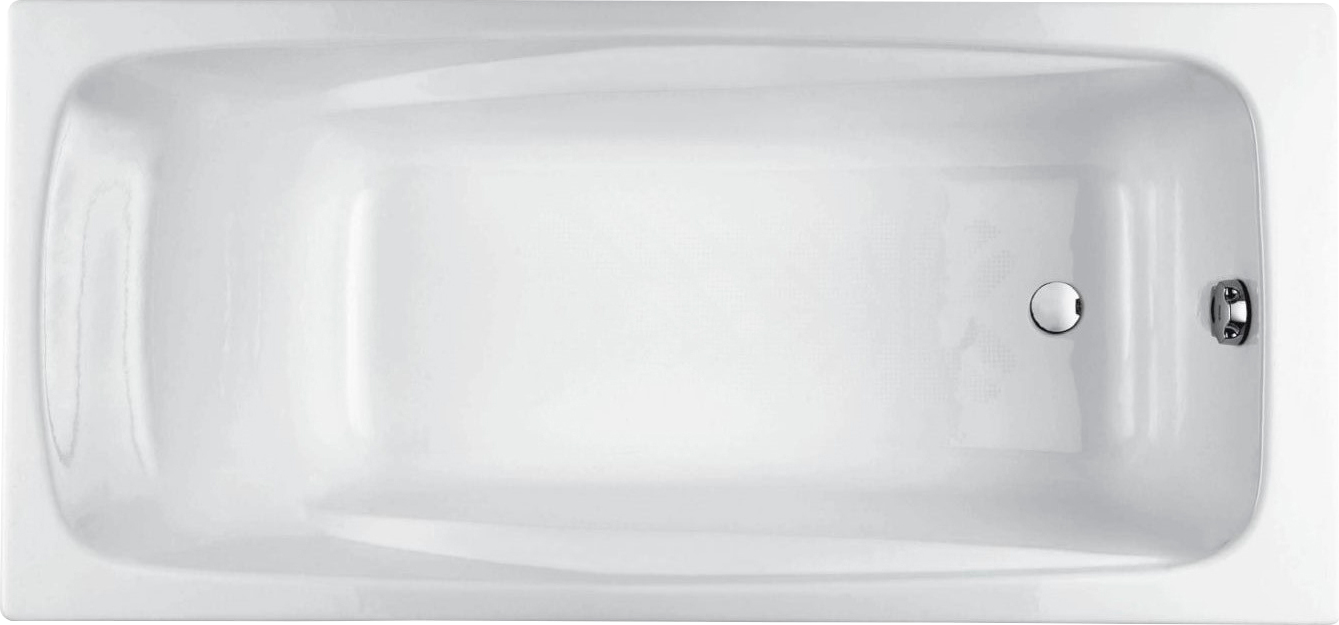 Чугунная ванна Jacob Delafon Repos E2918-S-00 без опоры 170x80 см, встраиваемая, белая