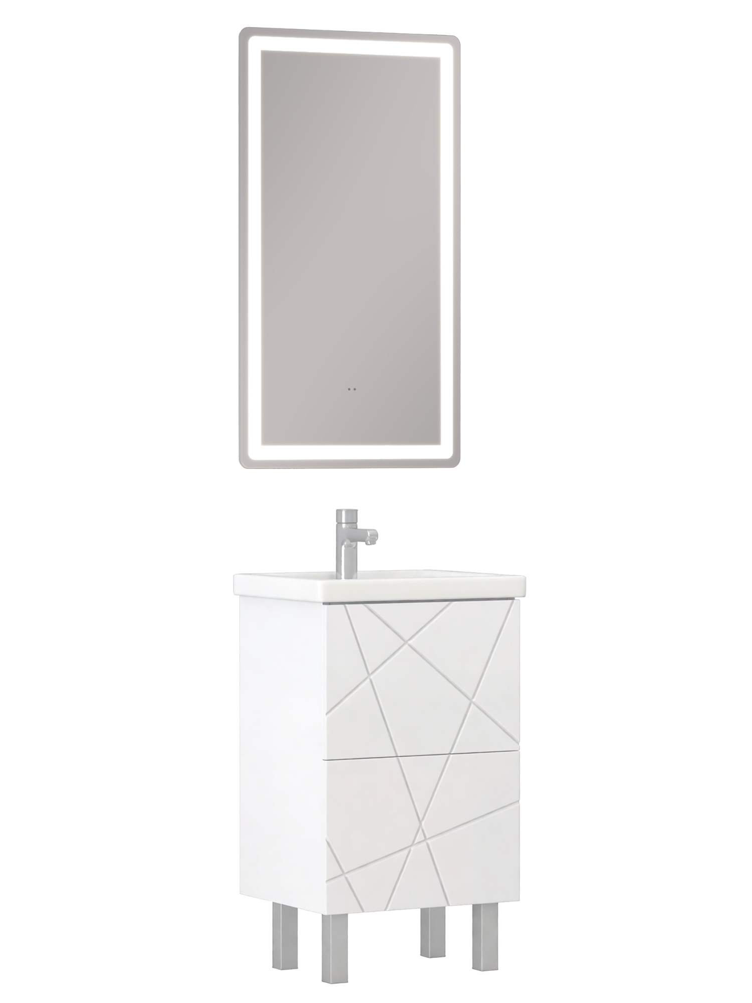 Мебель для ванной комнаты Vigo Geometry 50 белая