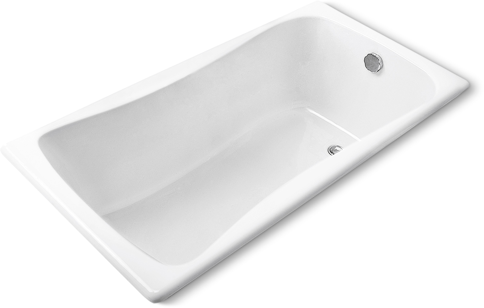 Чугунная ванна Jacob Delafon Bliss E6D902-0 без опоры 170x75 см, встраиваемая, белая