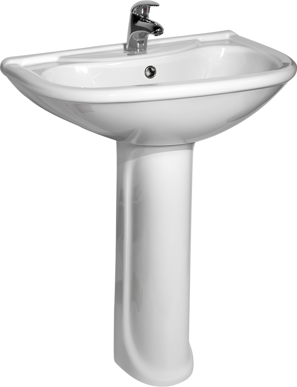 Раковина Оскольская керамика Престиж 45101100302 56 белая, с пьедесталом