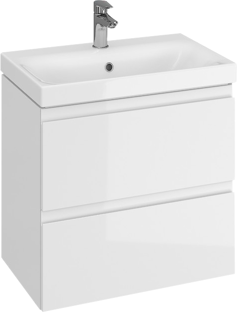Тумба под раковину без столешницы Cersanit Модуо Тонкий (Moduo slim) 60 белая