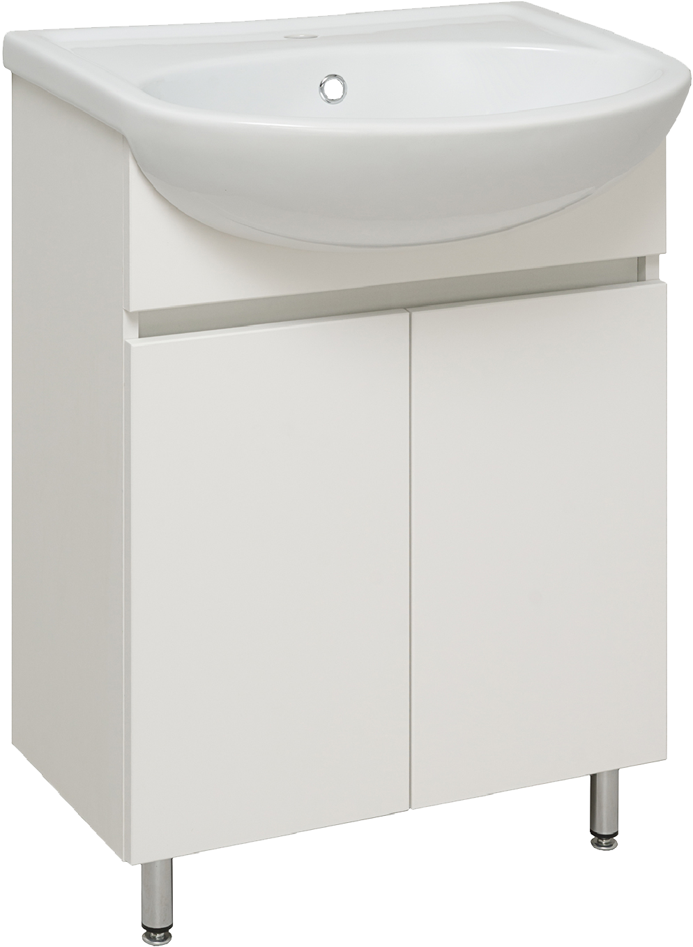 Тумба под раковину без столешницы Runo Лада 60 белая