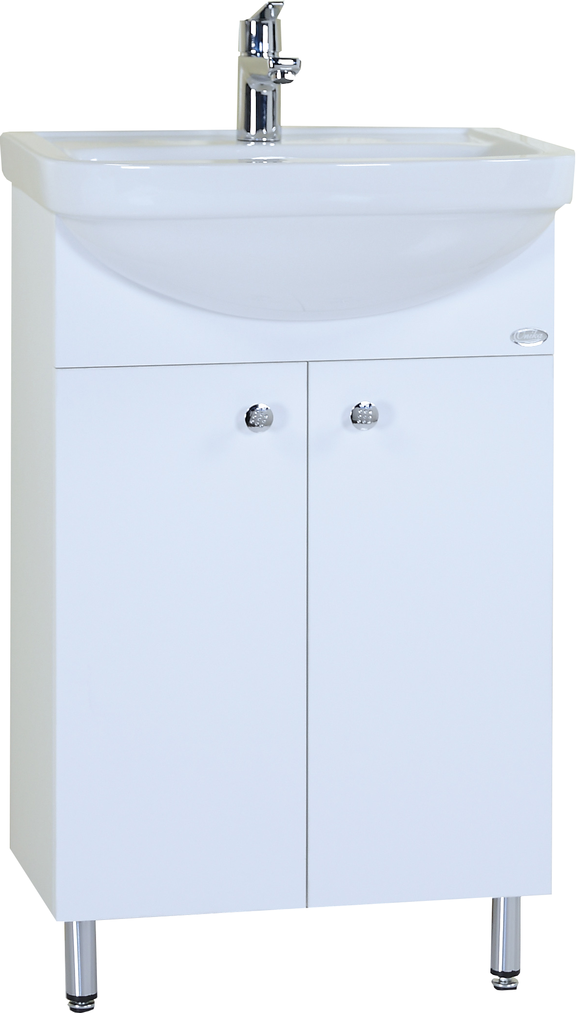 Тумба с раковиной Onika Крит Эко 52.10 белая, напольная