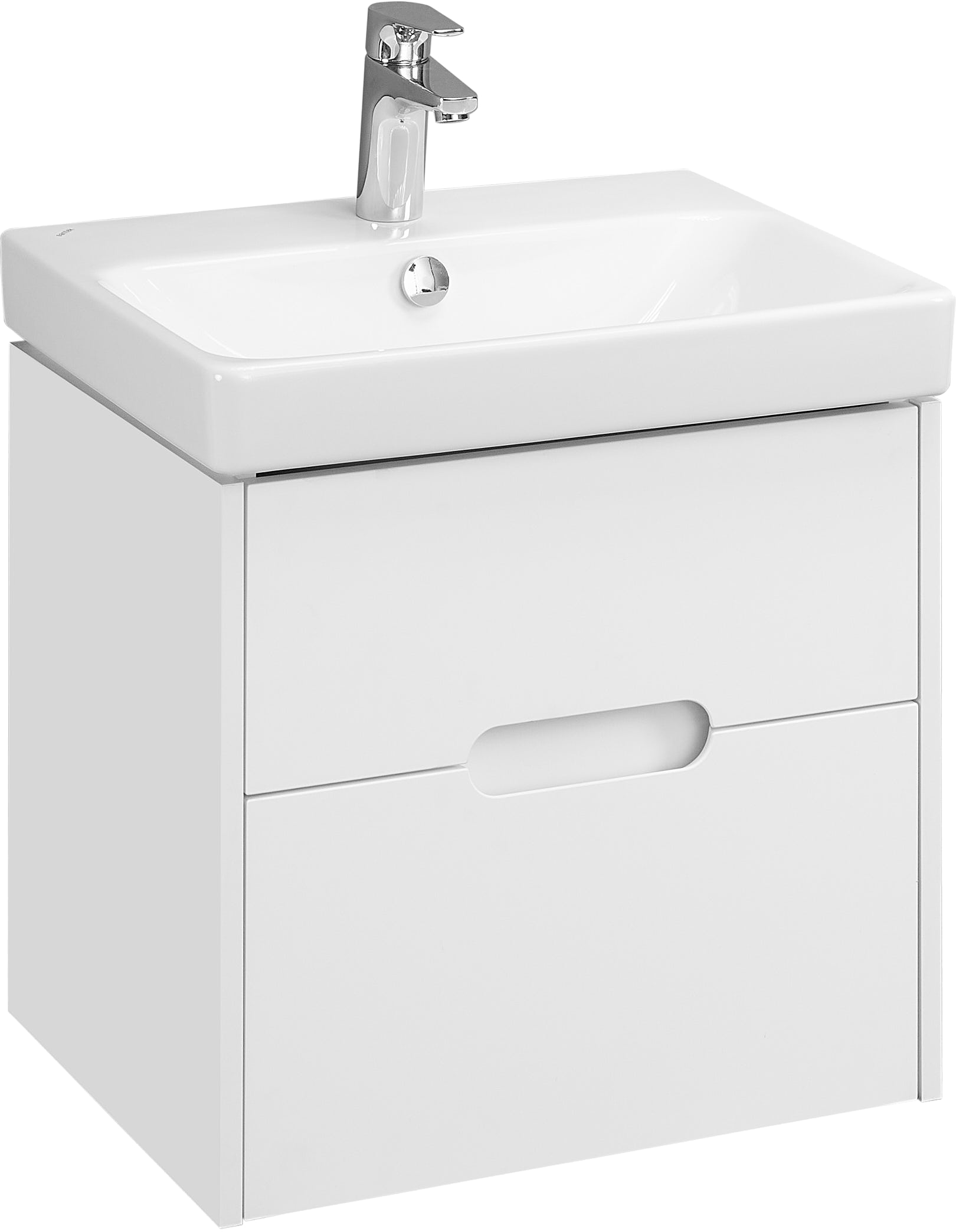 Тумба под раковину без столешницы AQUATON Оливия 55 белая матовая