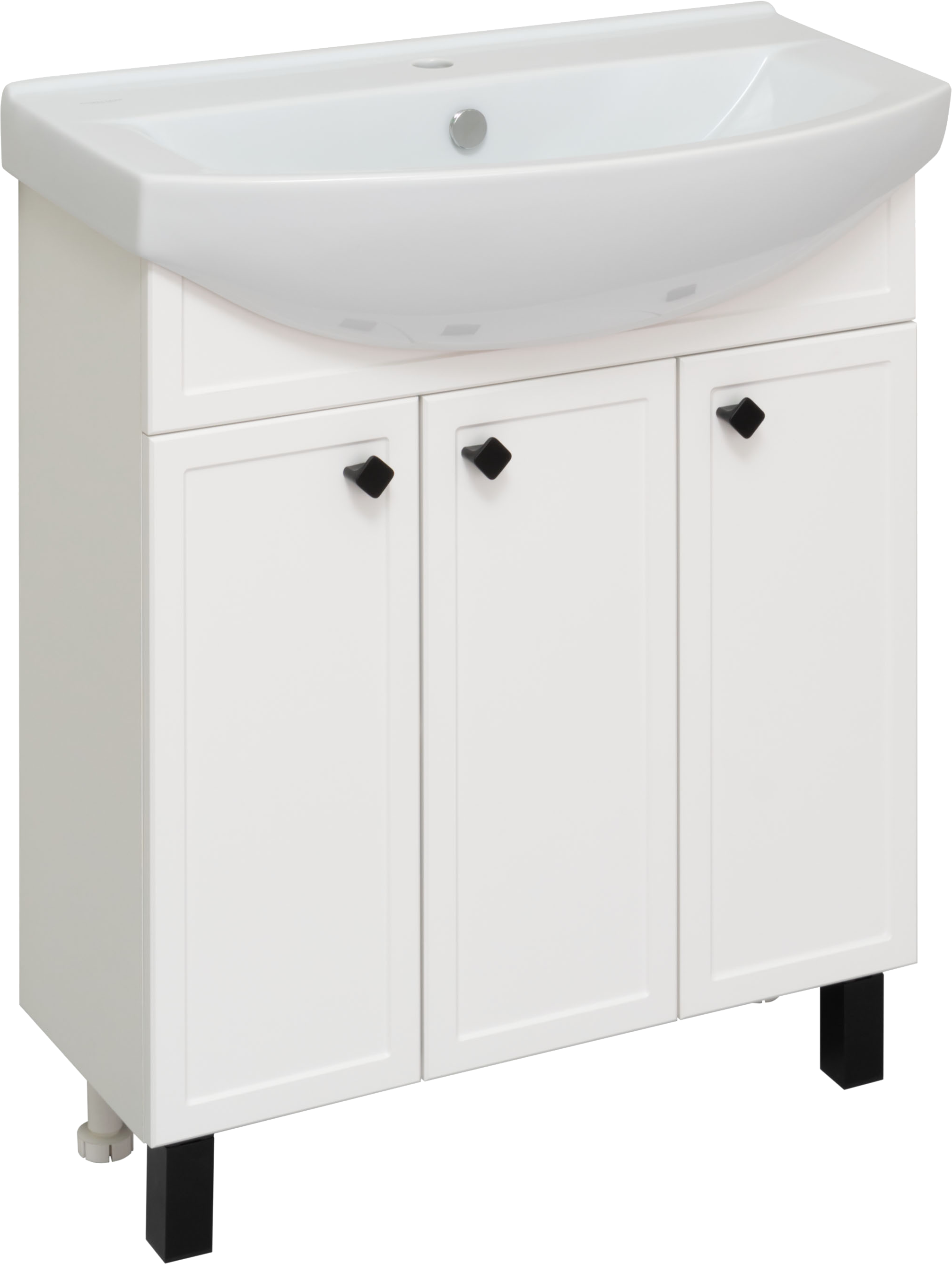 Тумба под раковину без столешницы Runo Римини 75 белая