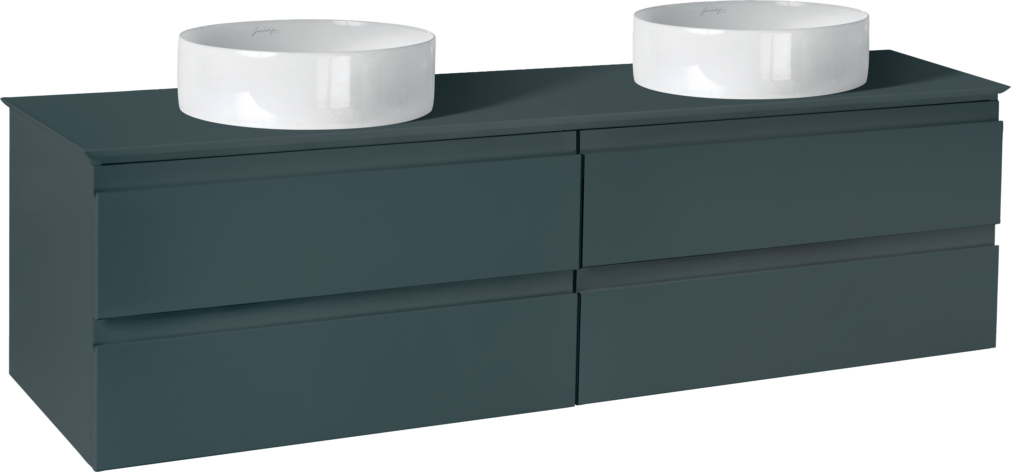 Тумба с раковиной Jacob Delafon Madeleine 120 серая матовая, с подсветкой