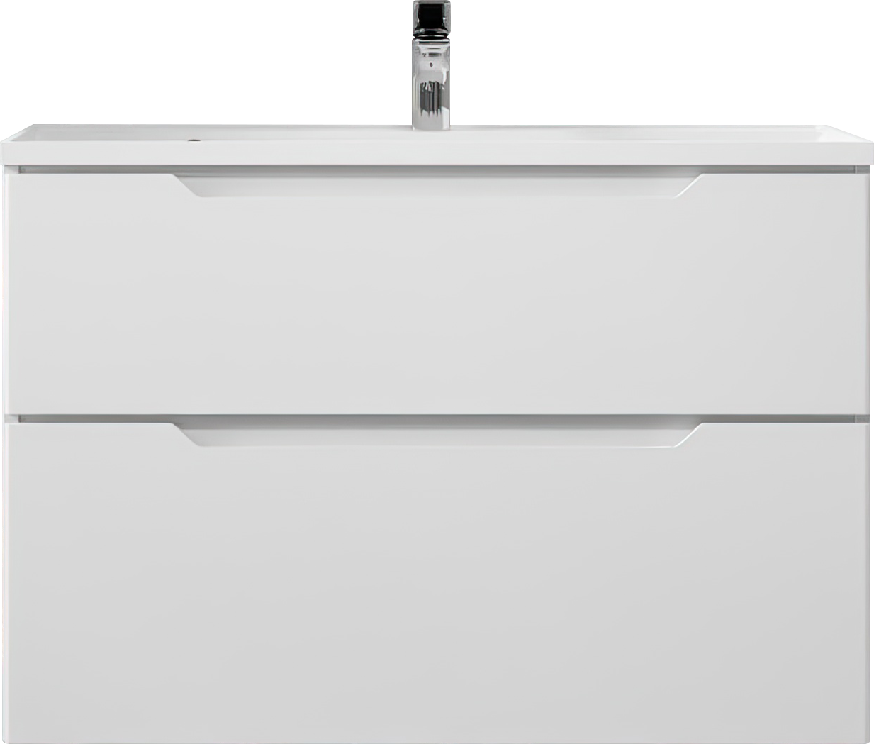 Тумба под раковину без столешницы Raval Wector 90, подвесная, белая