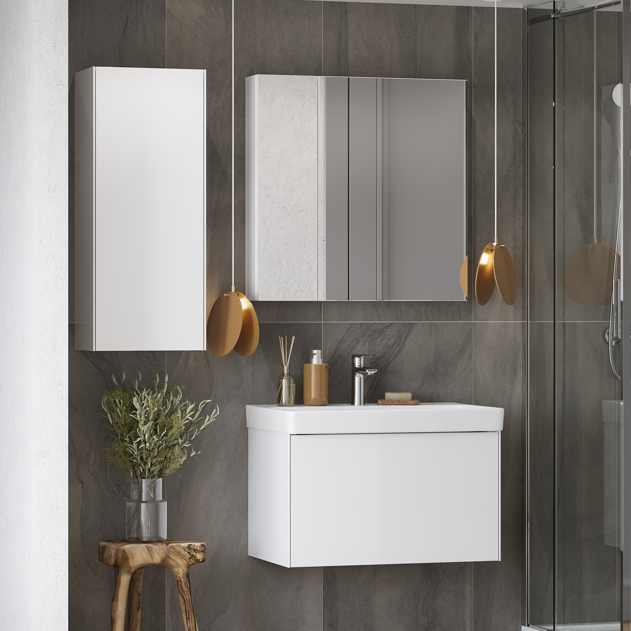 Мебель для ванной комнаты AQUATON Асти 70 белая