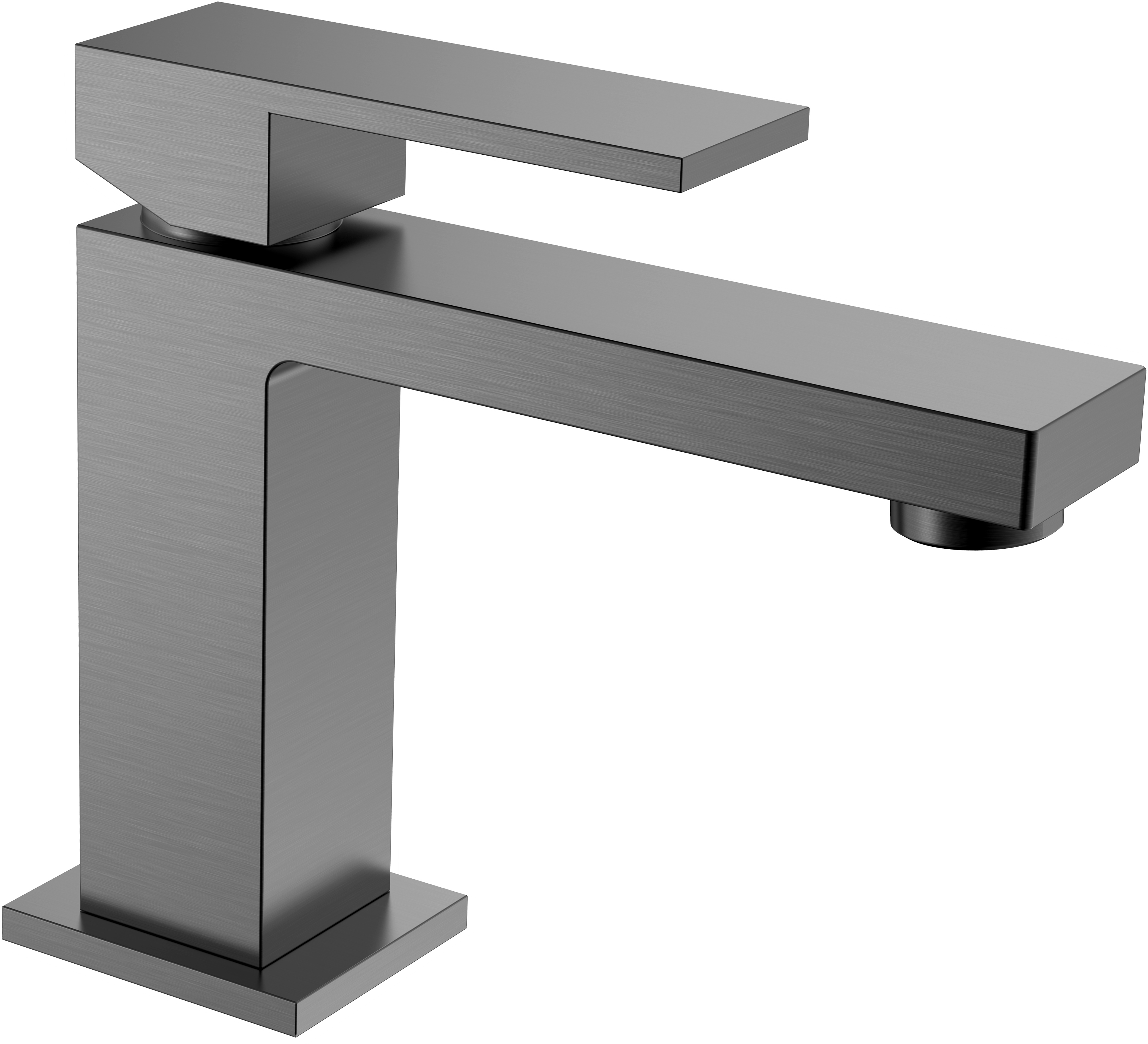 Смеситель для раковины Boheme Qubic 471-GM matt gun metal