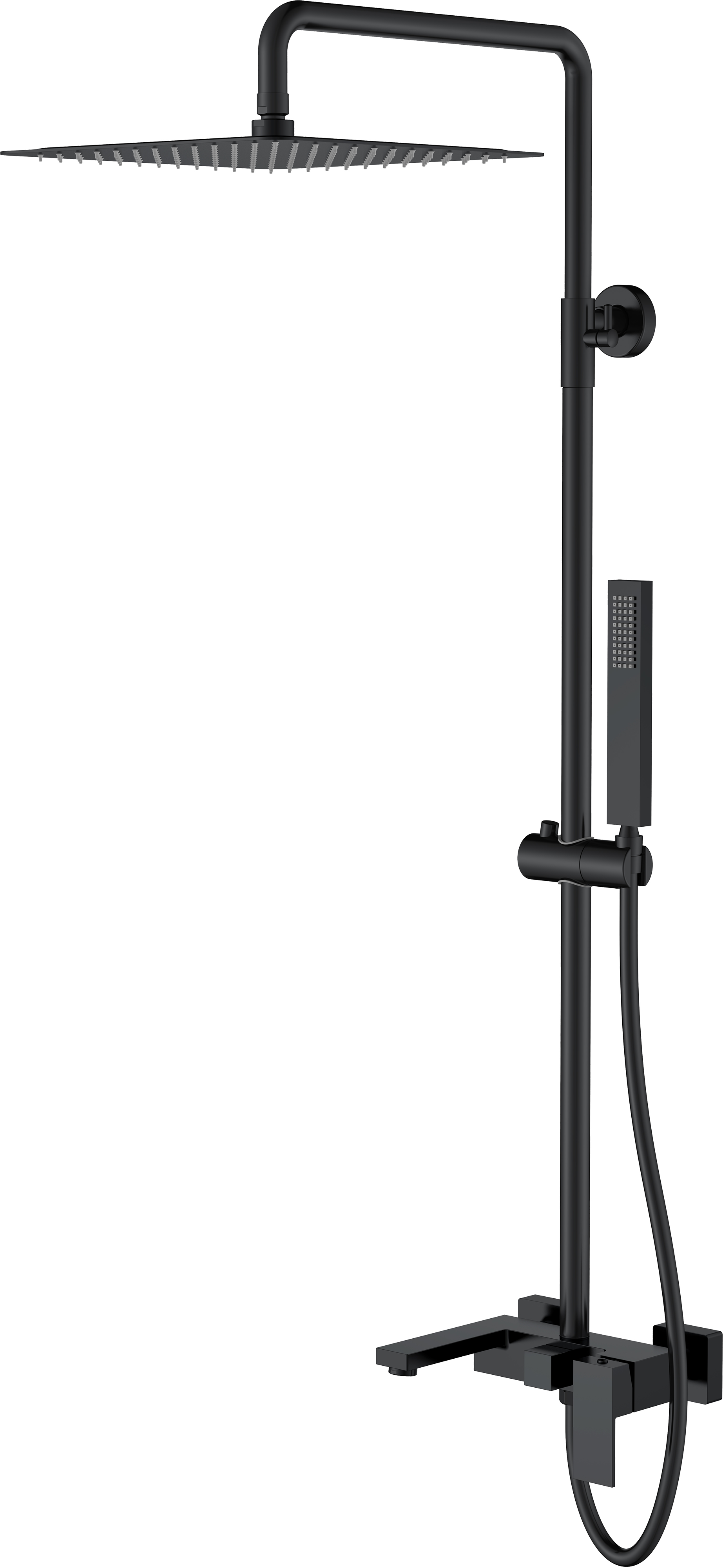 Душевая стойка Boheme Qubic 478-B matt black