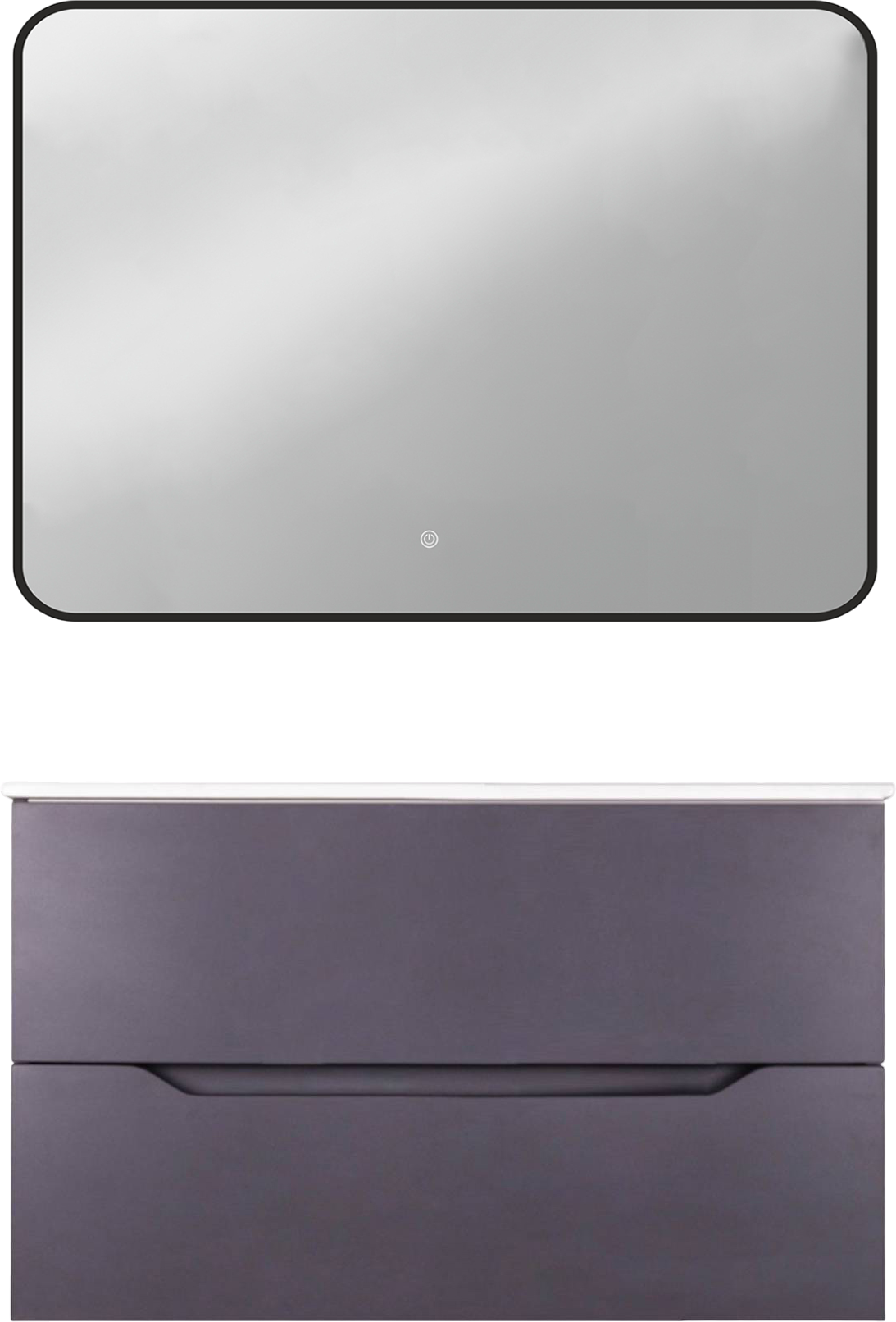 Мебель для ванной комнаты Orange Line 100 графит матовый