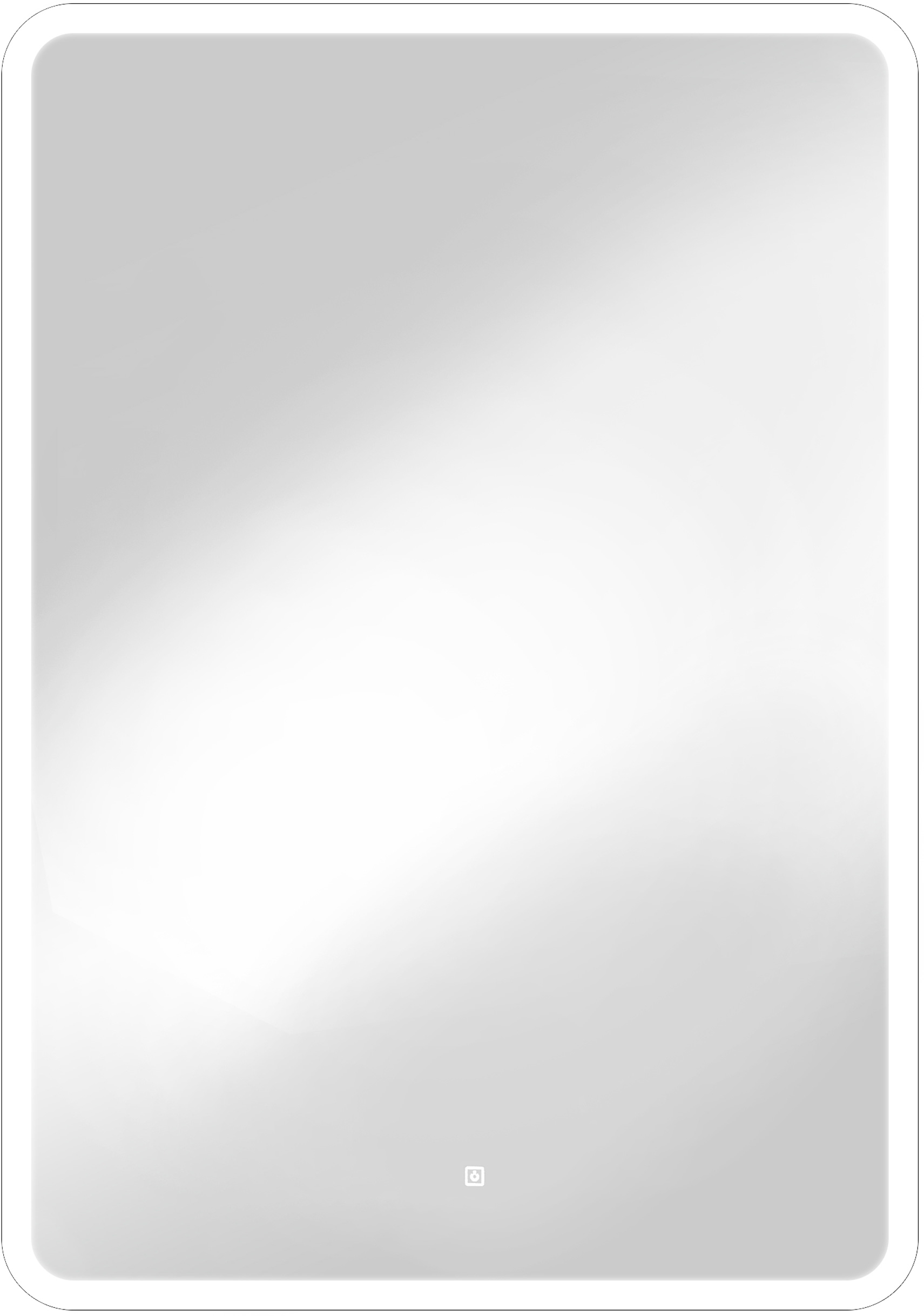 Зеркало CONTINENT Glamour 70х100 с подсветкой