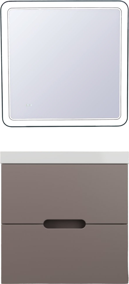 Мебель для ванной комнаты Style Line Матис 60 подвесная, тауп темный