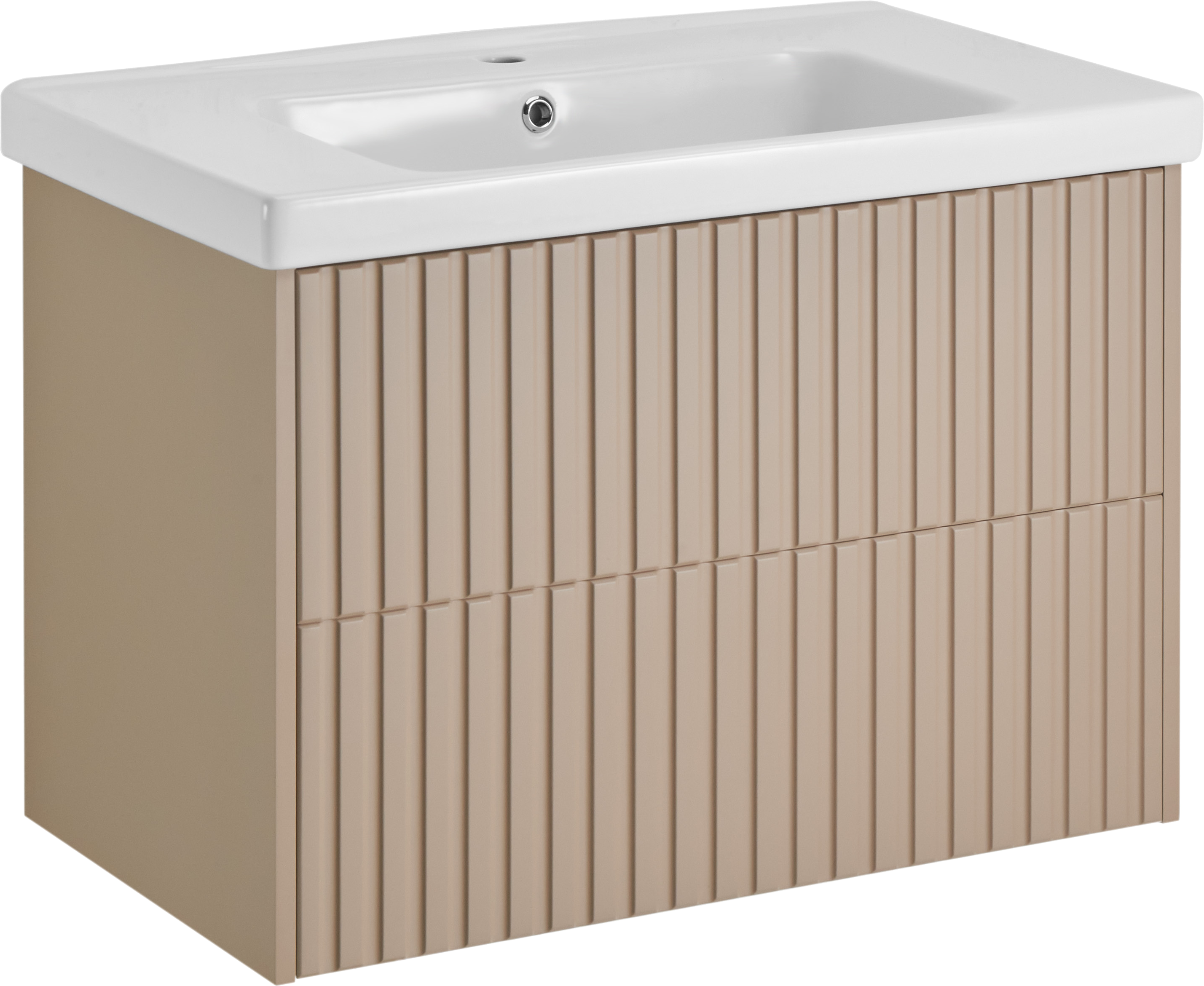 Тумба под раковину без столешницы ASB-Woodline Риола 80 капучино
