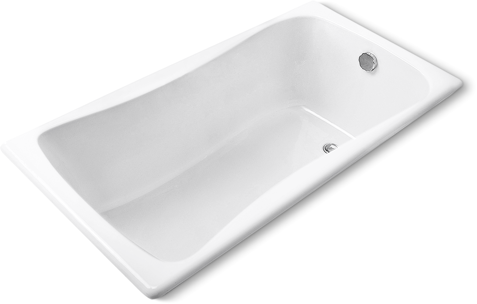 Чугунная ванна Jacob Delafon Bliss 170 170x75 см, встраиваемая, белая, на ножках