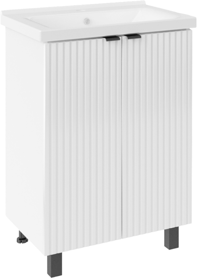 Тумба с раковиной ASB-Mebel Дора 60 белая