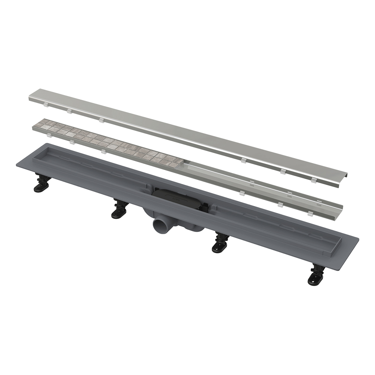 Душевой трап (лоток) AlcaPlast APZ19 APZ19-550 55 см, с сифоном, под плитку