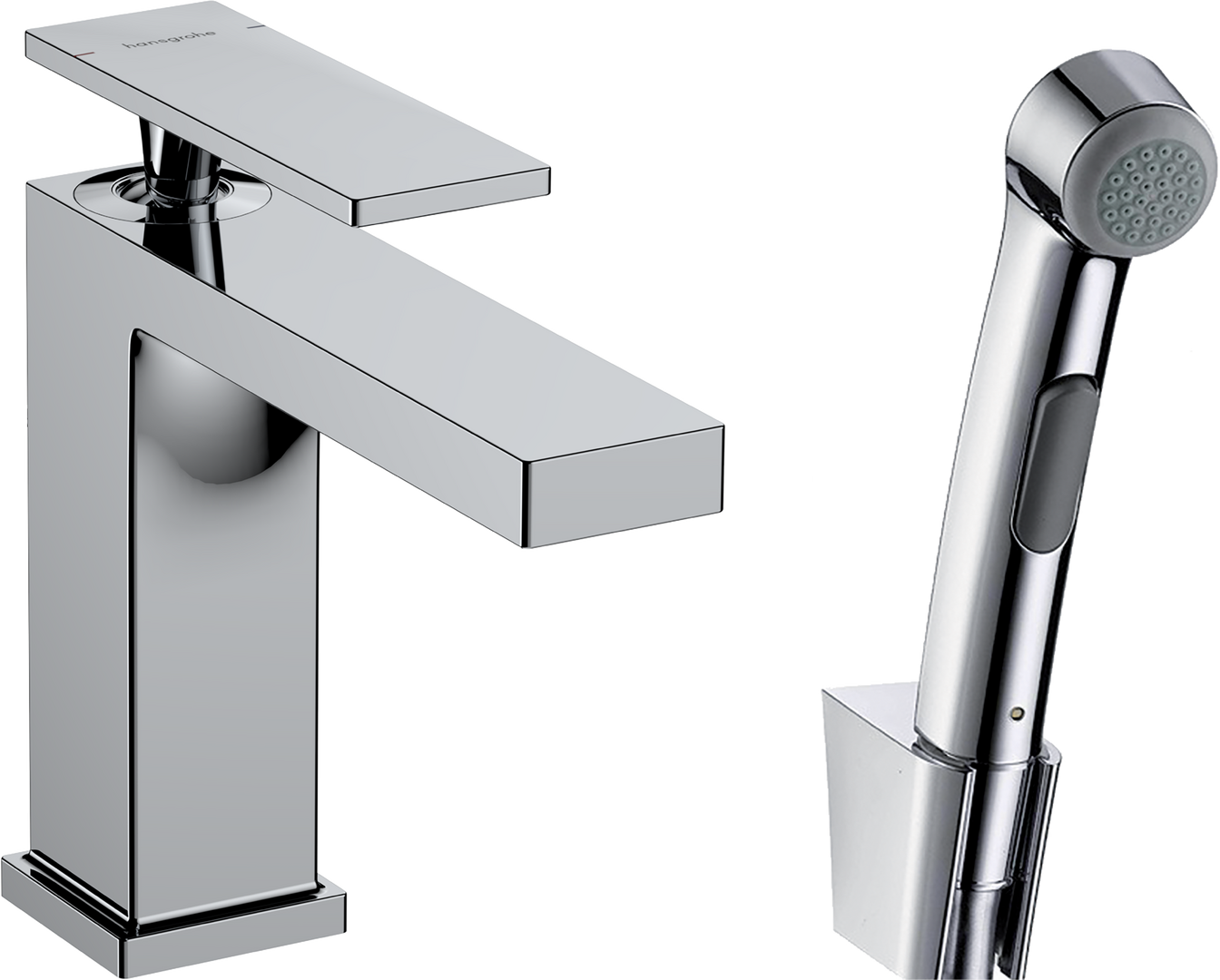 Комплект для раковины Hansgrohe Tecturis E 110 73210000 с гигиеническим душем