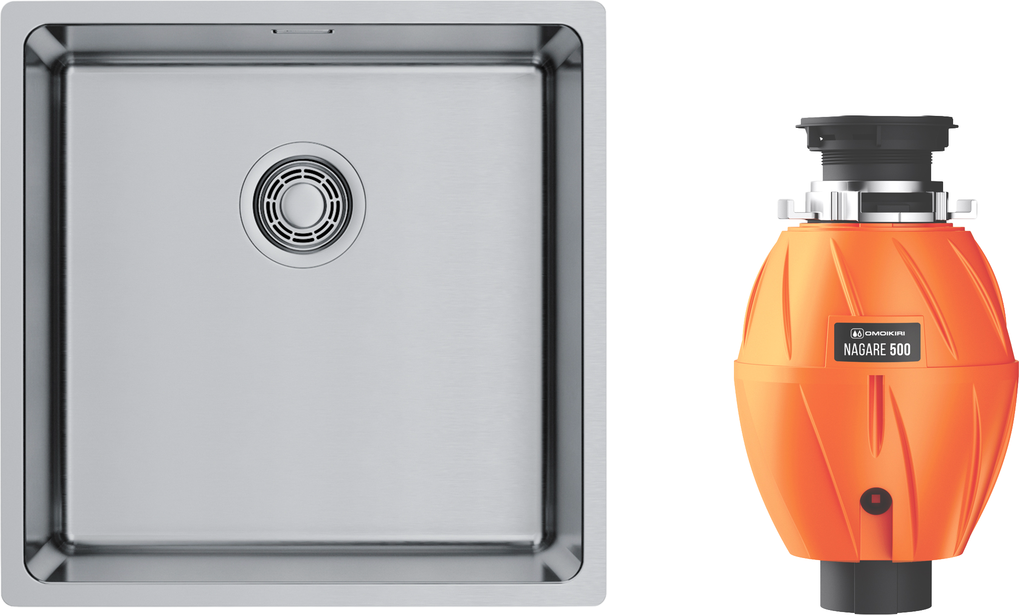 Комплект Мойка Omoikiri TADZAVA 4997114 + Измельчитель Nagare 4995060