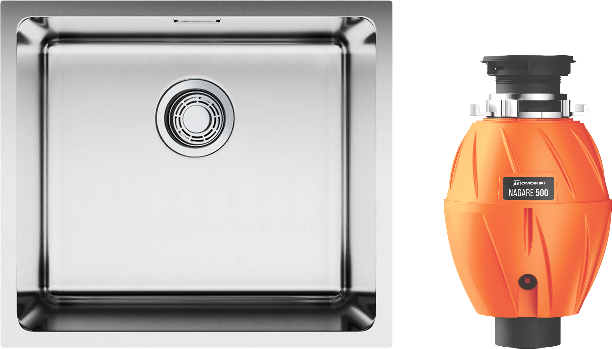 Комплект Мойка Omoikiri TADZAVA 4993074 + Измельчитель Nagare 4995060