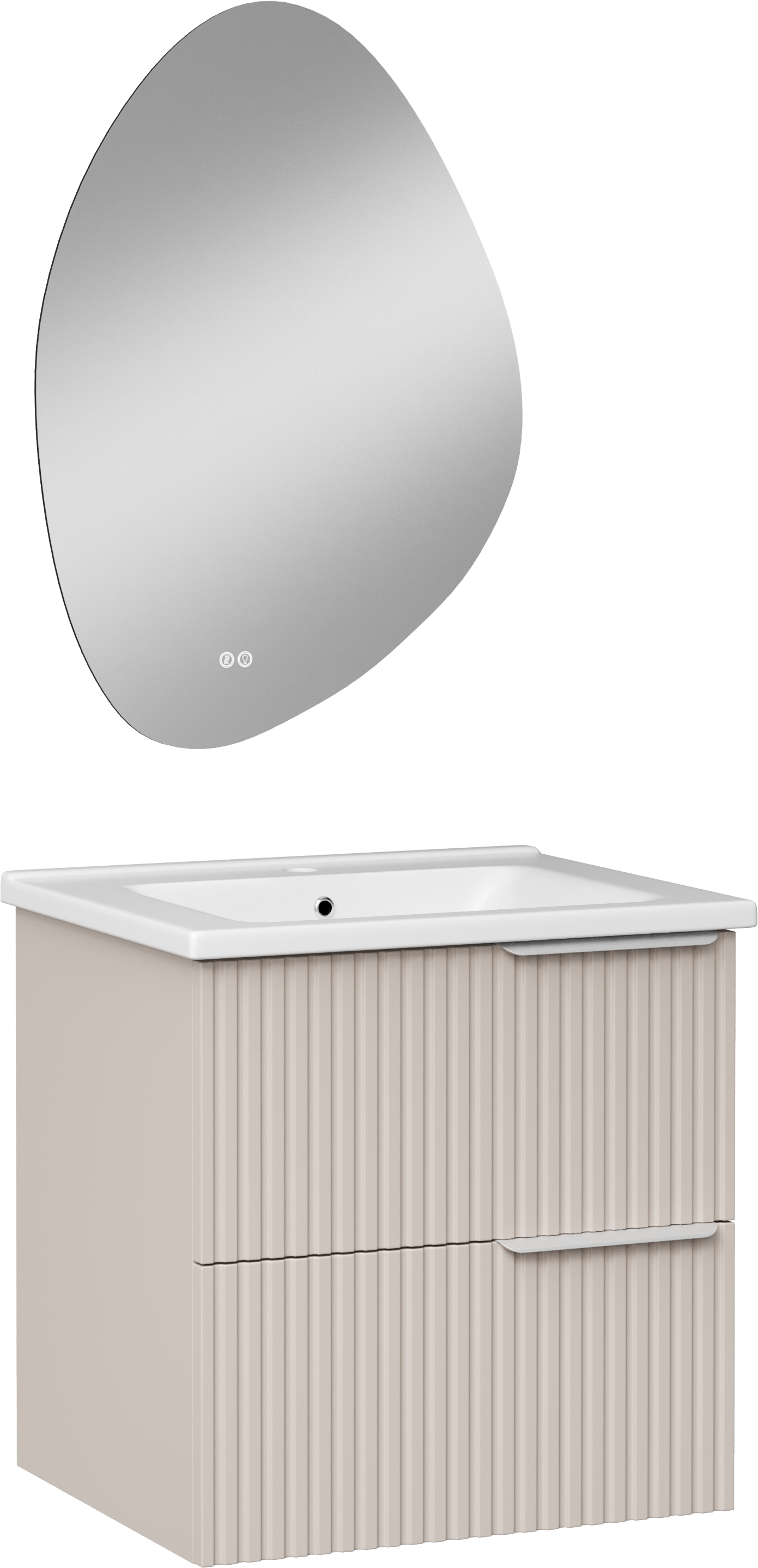 Мебель для ванной комнаты STWORKI Хаммель 55 бежевая