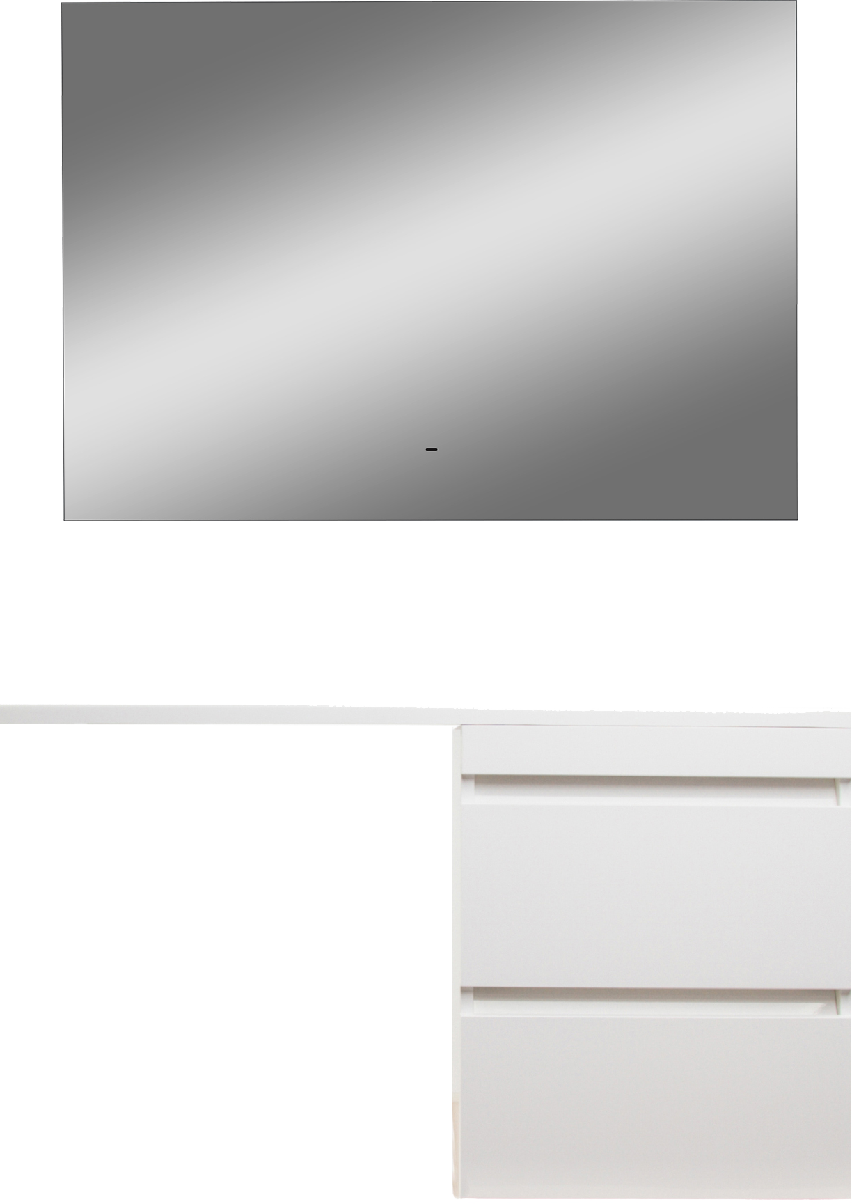 Мебель для ванной комнаты Style Line Даллас 110 R Люкс Plus подвесная, зеркало DIWO Элиста