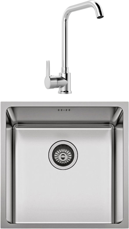 Комплект Мойка Seaman Eco Roma + Смеситель MEGA Ege MG-PL10, хром