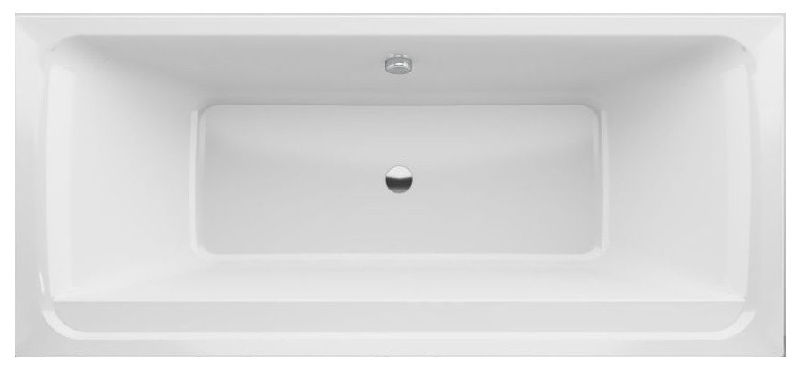 Акриловая ванна ALBA SPA Barselona 2.0 170x75 см, пристенная, белая, с каркасом