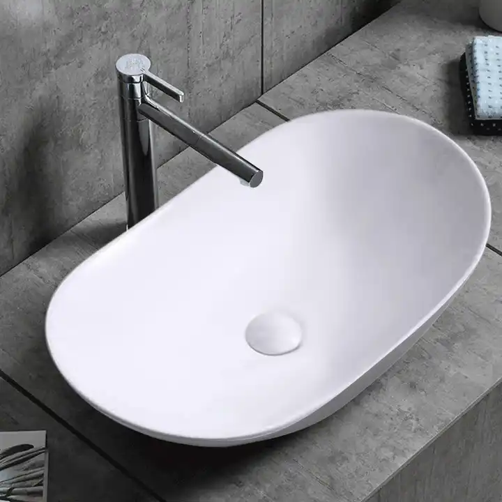 Раковина накладная Royce Lotus, белая, 52x32,5 см (RCW-141703WH)