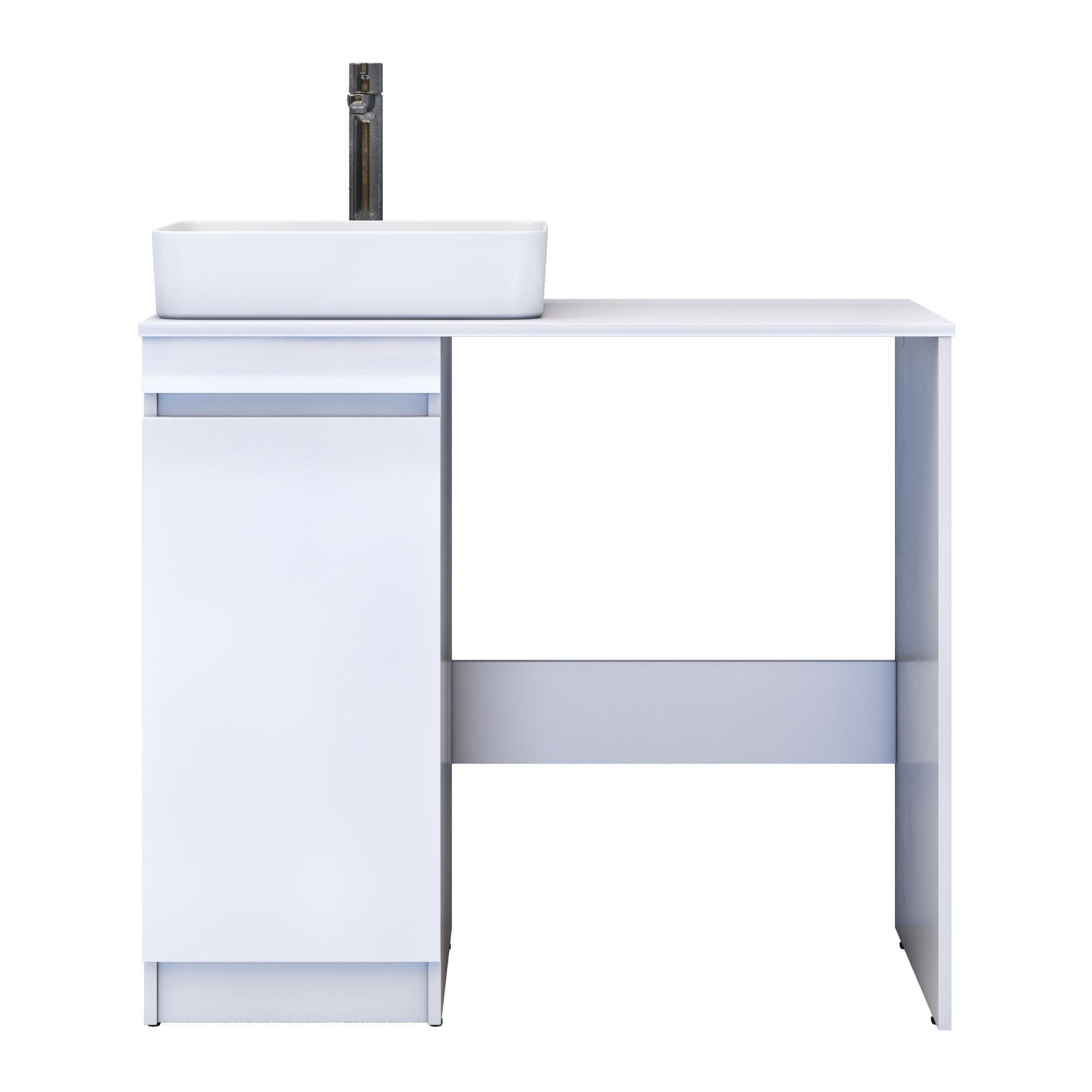 Тумба под раковину без столешницы Vigo Urban 40 1 дверка, без столешницы, белая