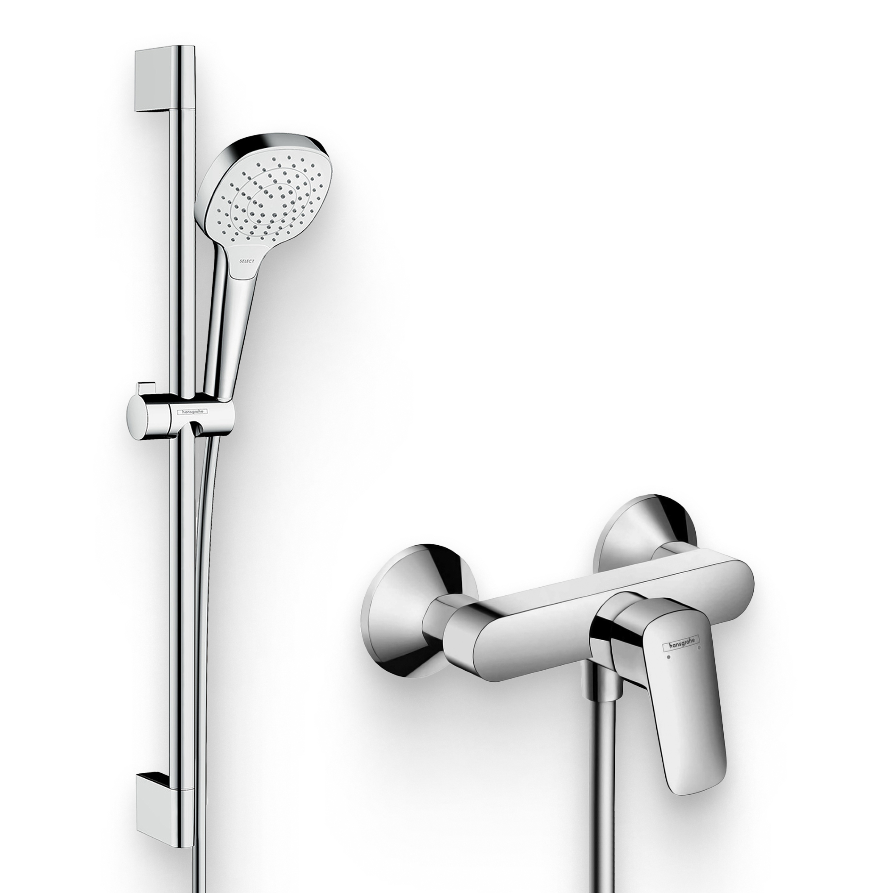 Душевой комплект Смеситель для душа Hansgrohe Logis 71600000 + Гарнитур Croma 26582400