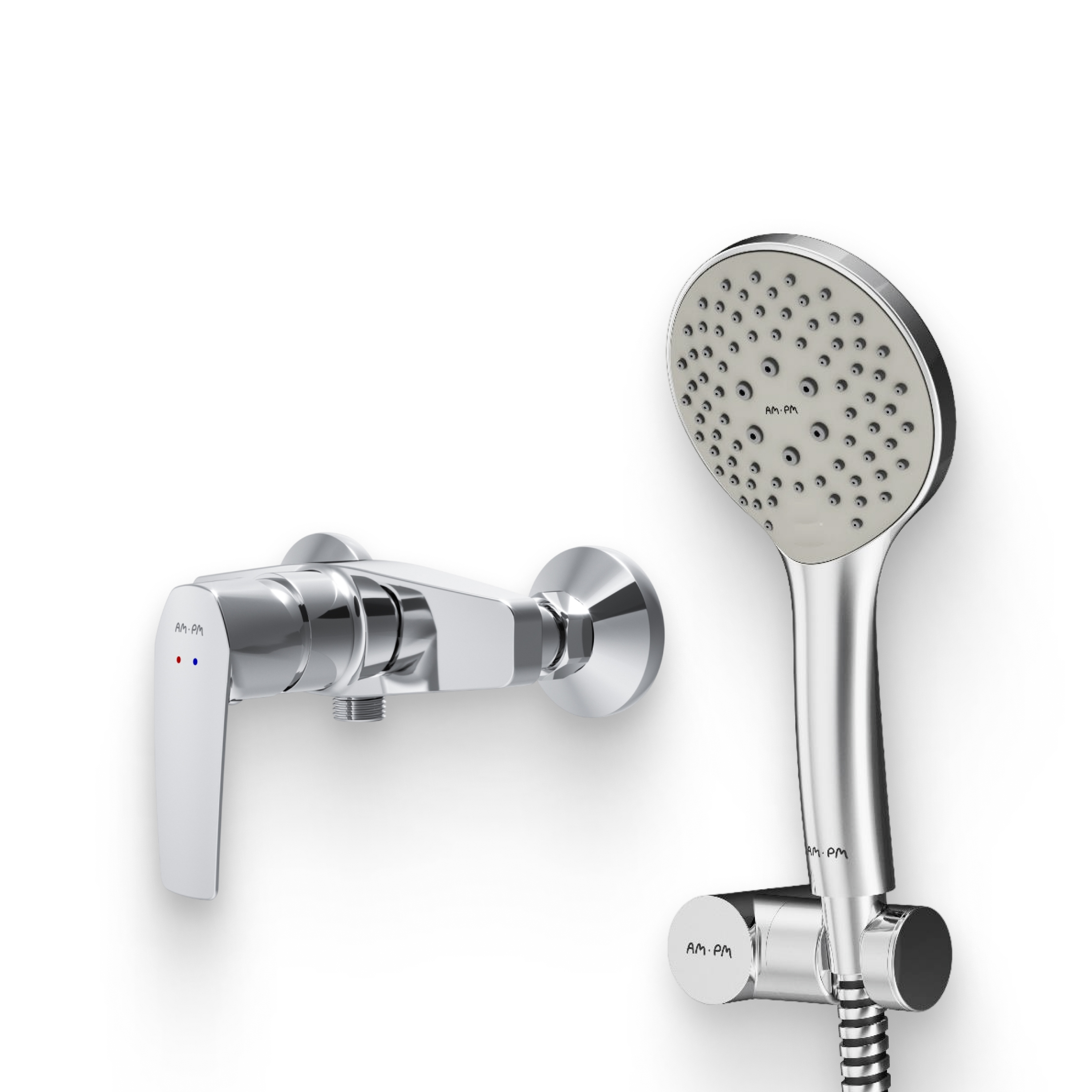 Душевой комплект Смеситель для душа AM.PM Gem F90A20000 + Гарнитур F0119000 хром