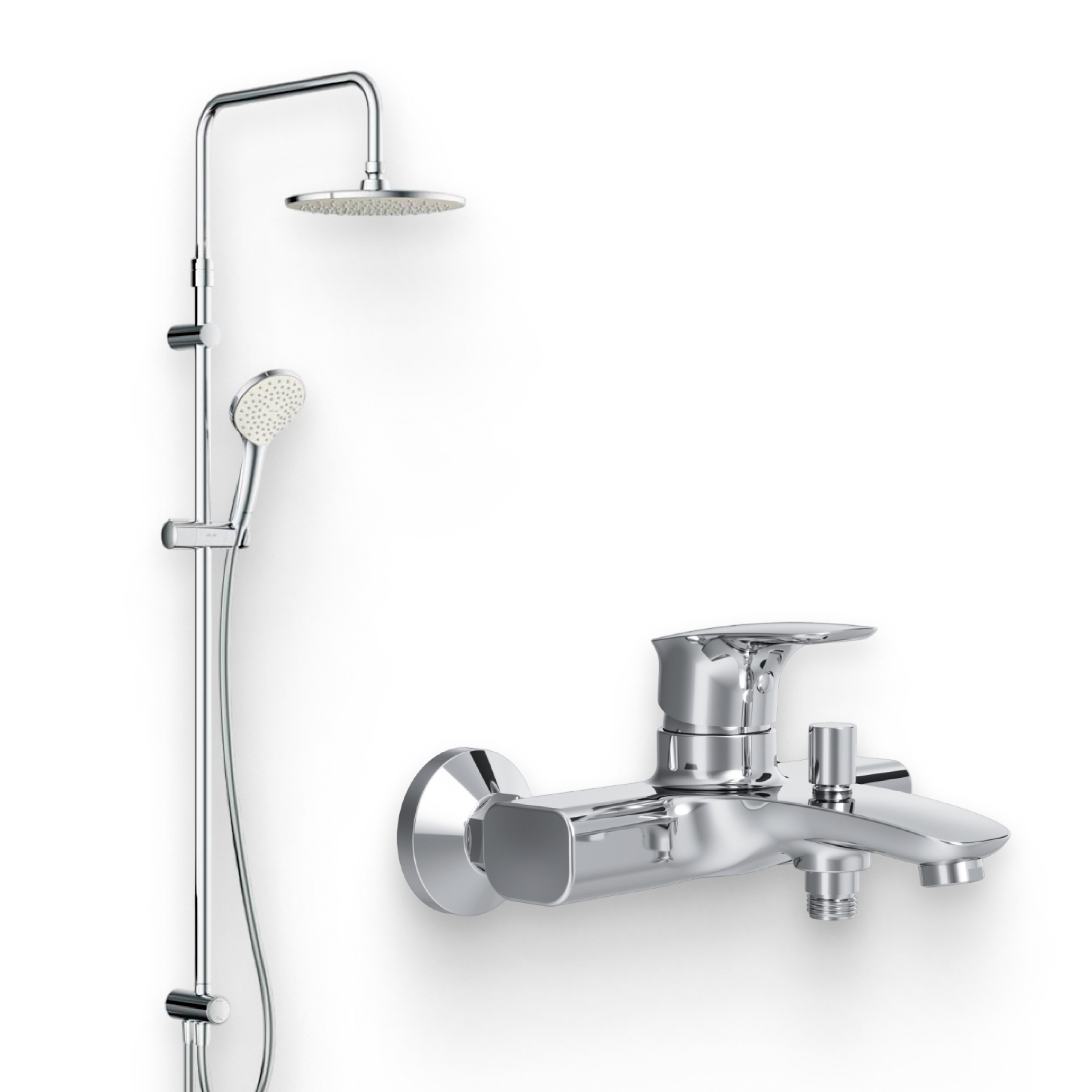 Душевой комплект Смеситель AM.PM Spirit V2.1 F71A10000 + Стойка Gem F0790000