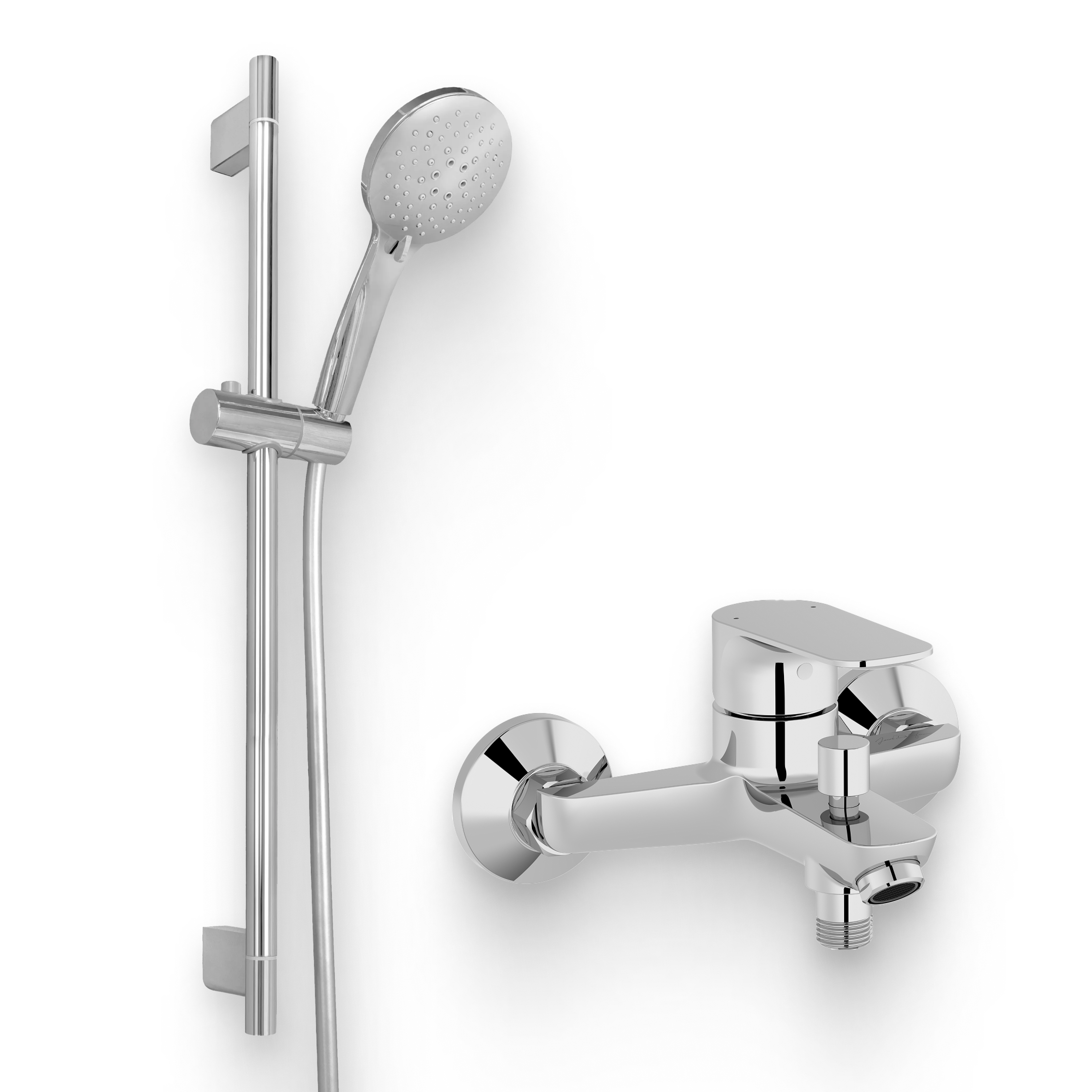 Душевой комплект Смеситель Jacob Delafon Oscar E29844-CP + Гарнитур Salute E32907-CP