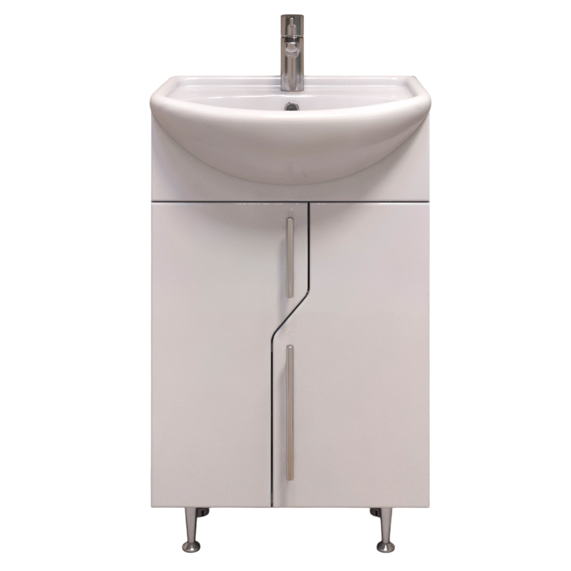 Тумба с раковиной Vigo 55 напольная, белая