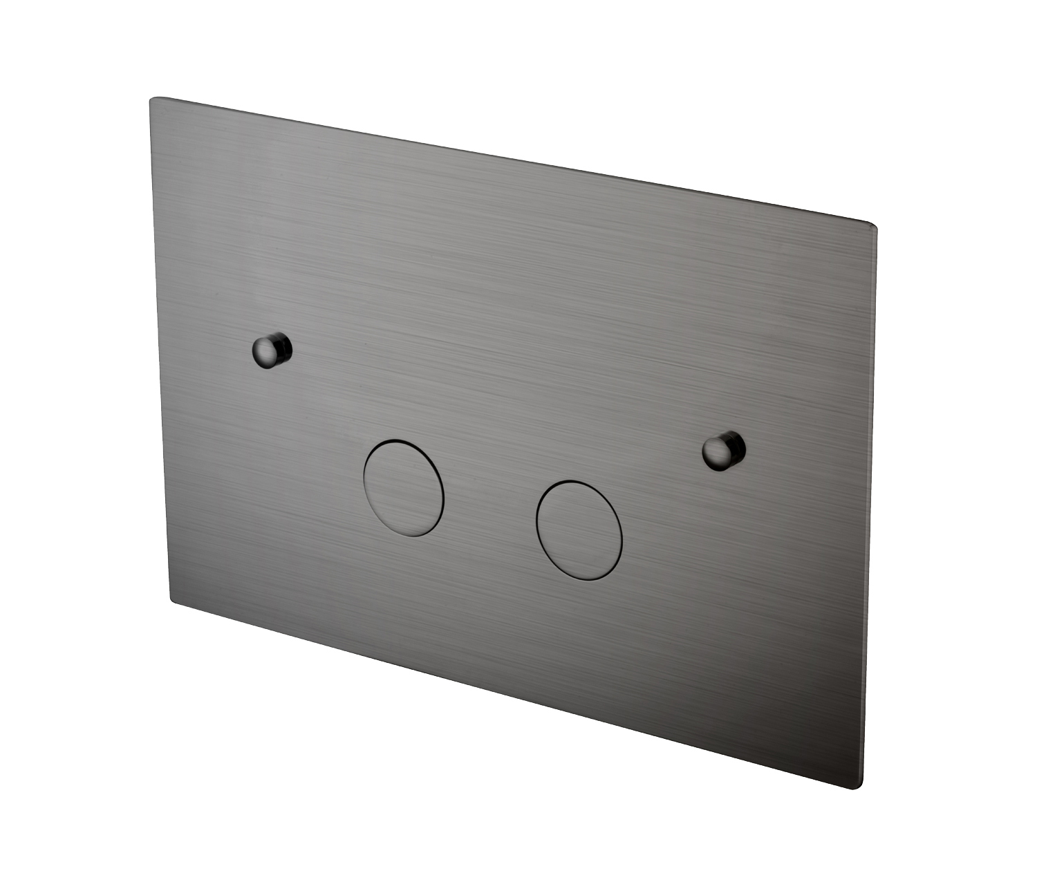 Кнопка смыва для унитаза Boheme 647-GM латунь, цвет gun metal, ультраплоская