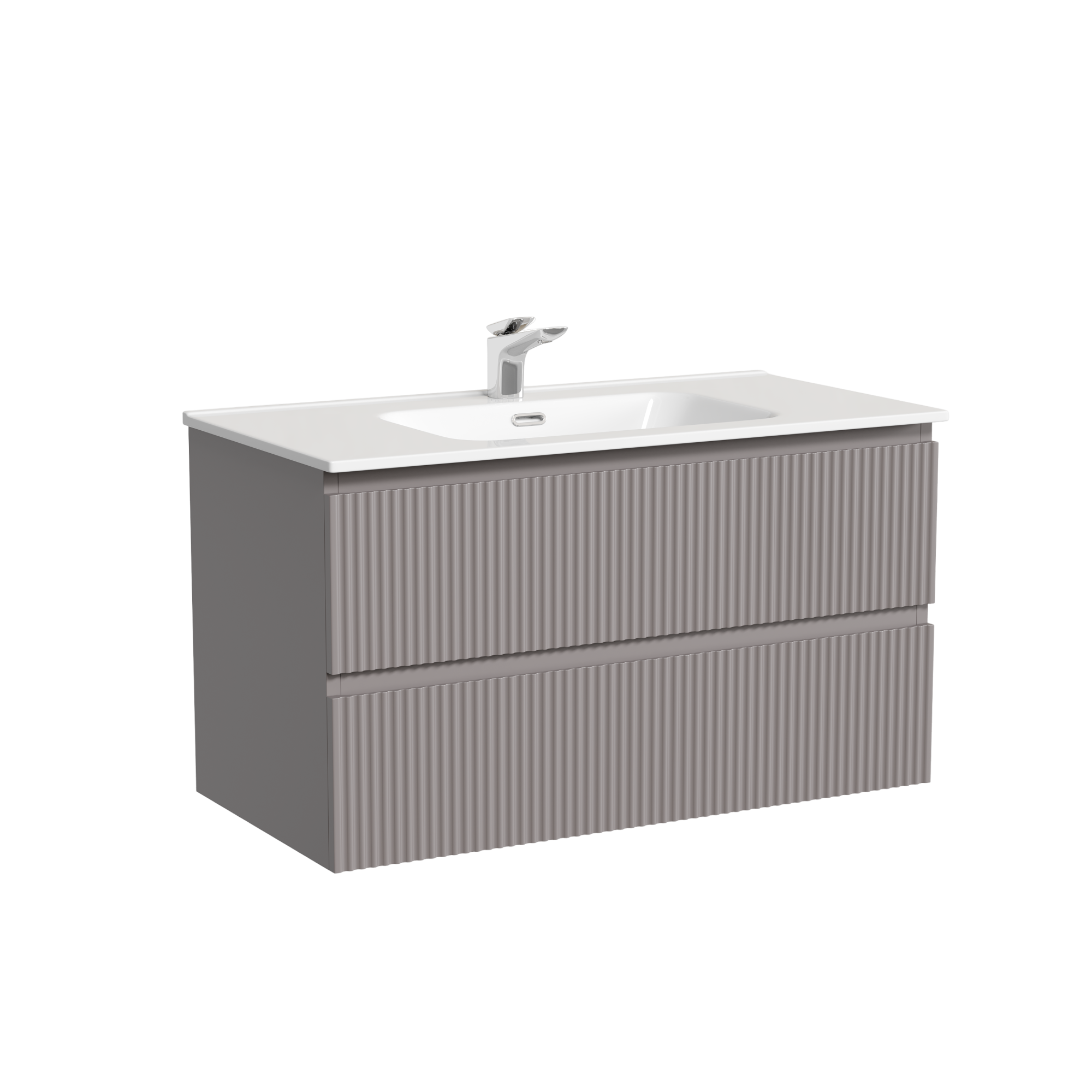 Тумба с раковиной Sancos Snob R 90 doha soft, раковина CN7002