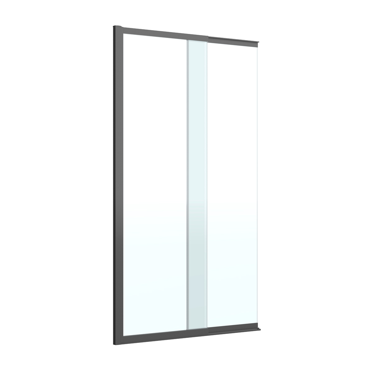 Шторка на ванну Cezares Slider SLIDER-FIX-VF-11-90/150-C-NERO профиль черный, стекло прозрачное