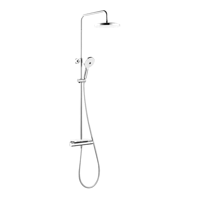 Душевая стойка Jacob Delafon Elite E35335-CP с термостатом и полочкой, хром