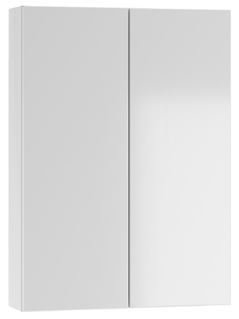 Шкаф в ванную Айсберг Норма 50 подвесной, глянцевый белый