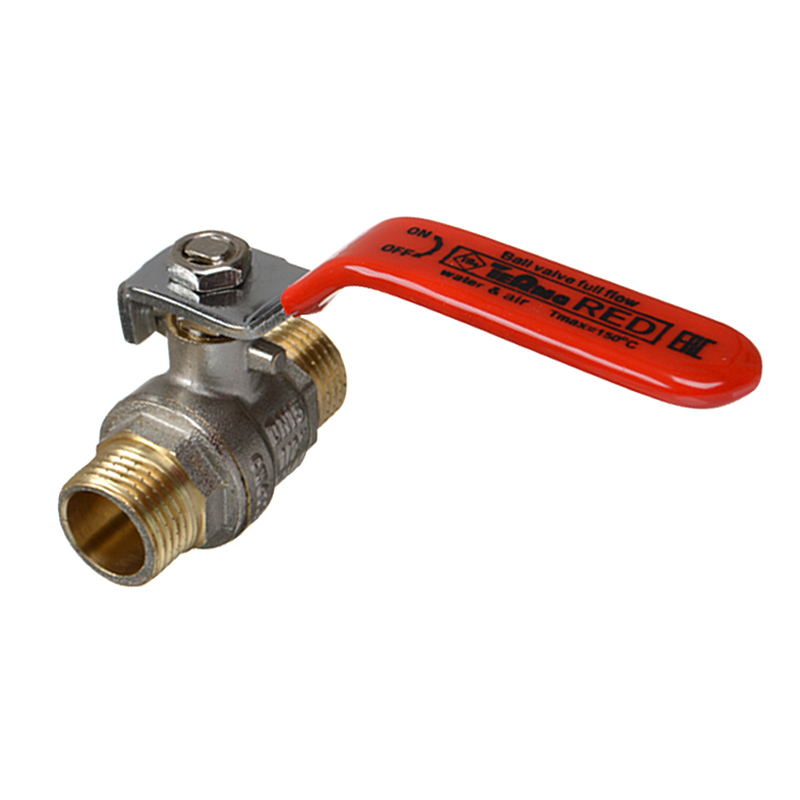 Шаровой кран TeRma RED 31006 1/2", нар-нар, ручка рычаг