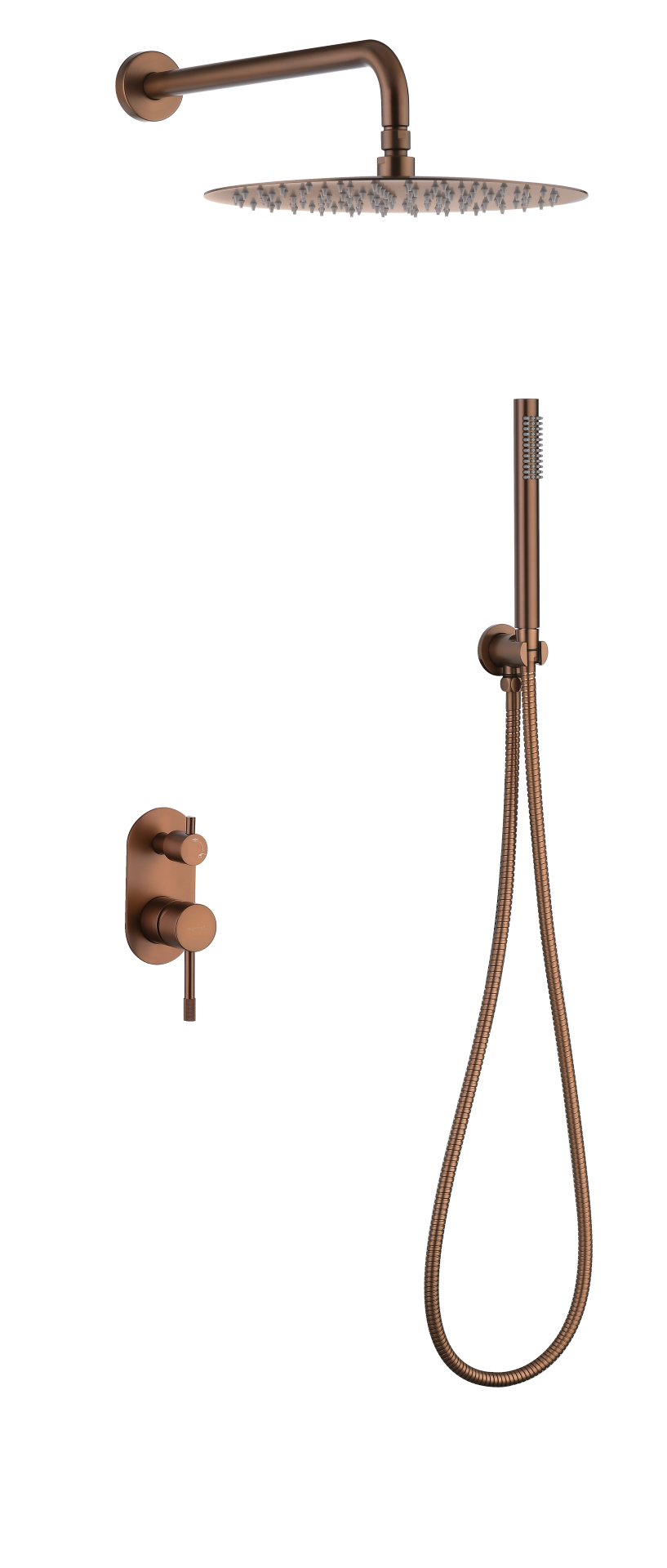 Душевой комплект Boheme Uno 464-BRB С ВНУТРЕННЕЙ ЧАСТЬЮ, brushed bronze