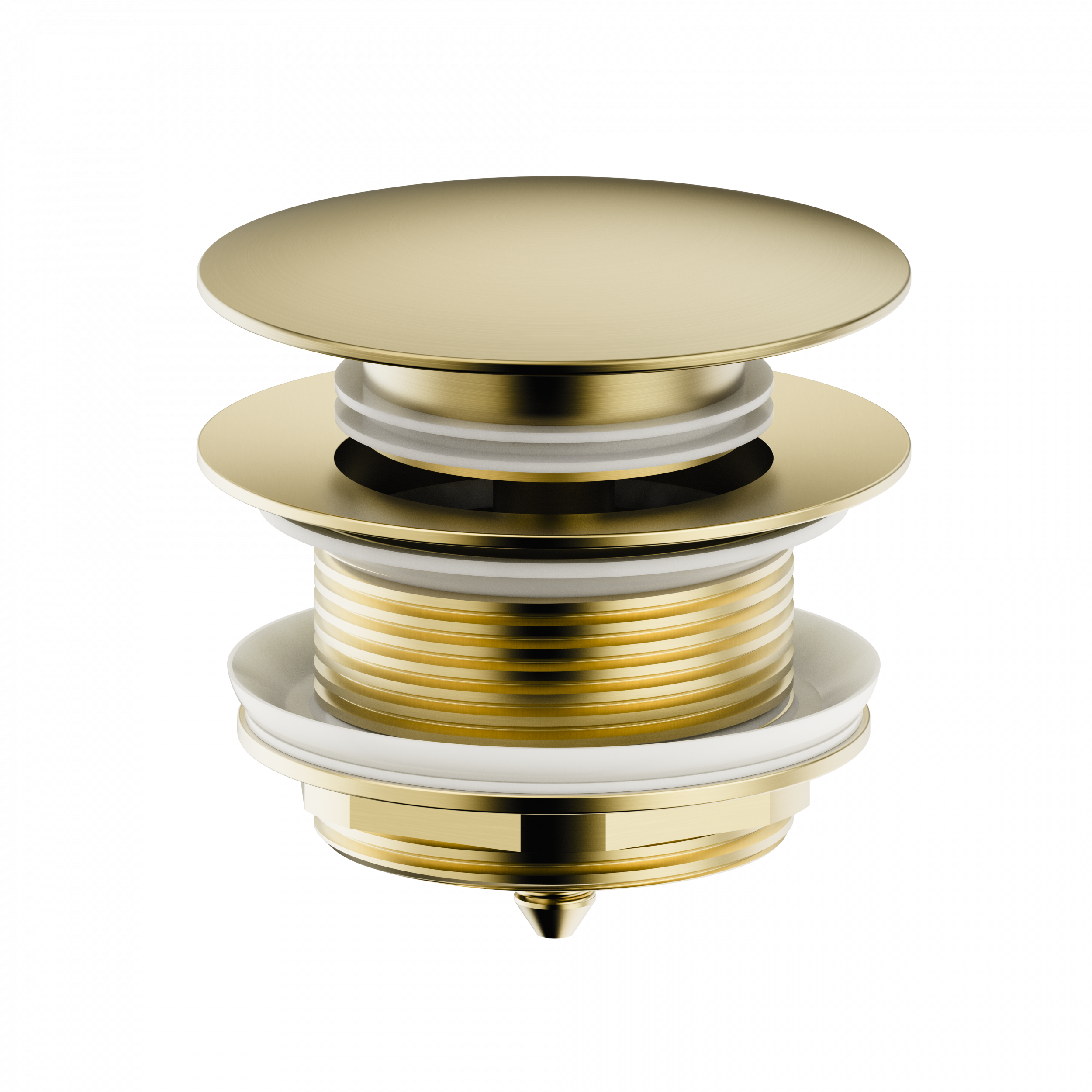 Донный клапан для раковины Wonzon & Woghand WW-SS105-BG без перелива, брашированное золото