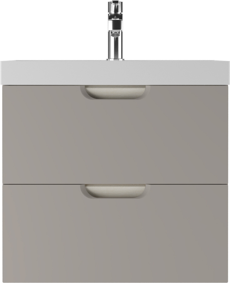 Тумба с раковиной Домино Dune 60 подвесная, серый тауп