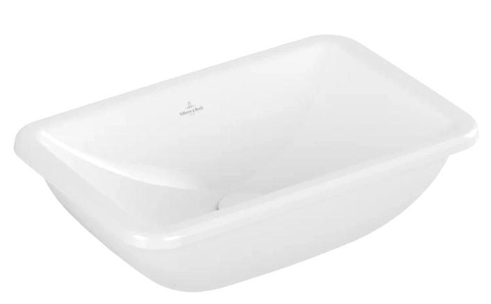 Раковина встраиваемая снизу Villeroy & Boch Loop & friends 4A560001 52 альпийский белый, прямоугольная
